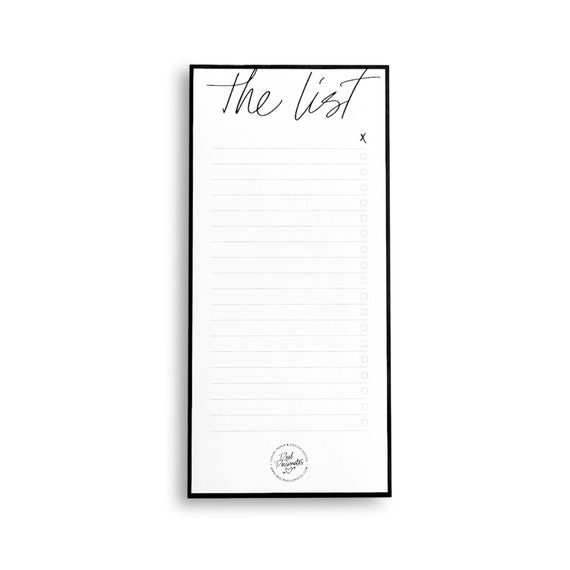 Notizblock "To Do List", Einkaufsliste, DIN Lang, Monochrom