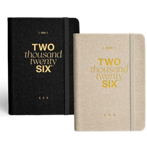 2026 Taschenkalender | A6 Weekly Calendar | 2 Coverfarben personalisierbar