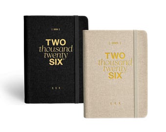 2026 Taschenkalender | A6 Weekly Calendar | 2 Coverfarben personalisierbar