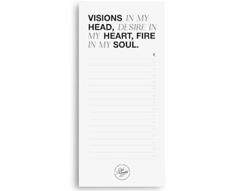 Notizblock / Lista delle cose da fare "Visioni"