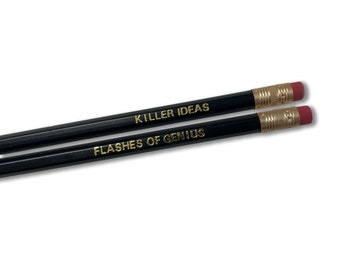 Bleistift Set "Killer Ideas + Flashes of Genius", 2 Stück