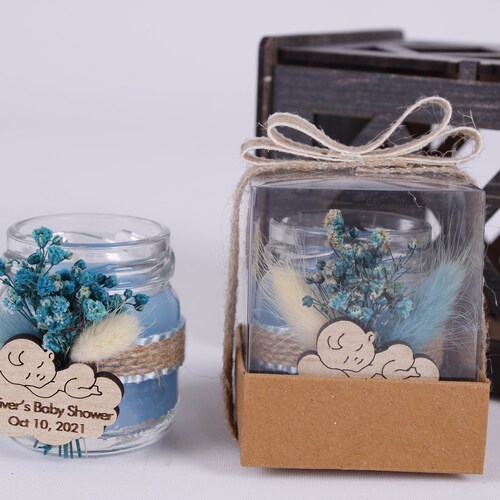 Personalised Baby Shower Scented Thank You Candle Favor for Etsy
