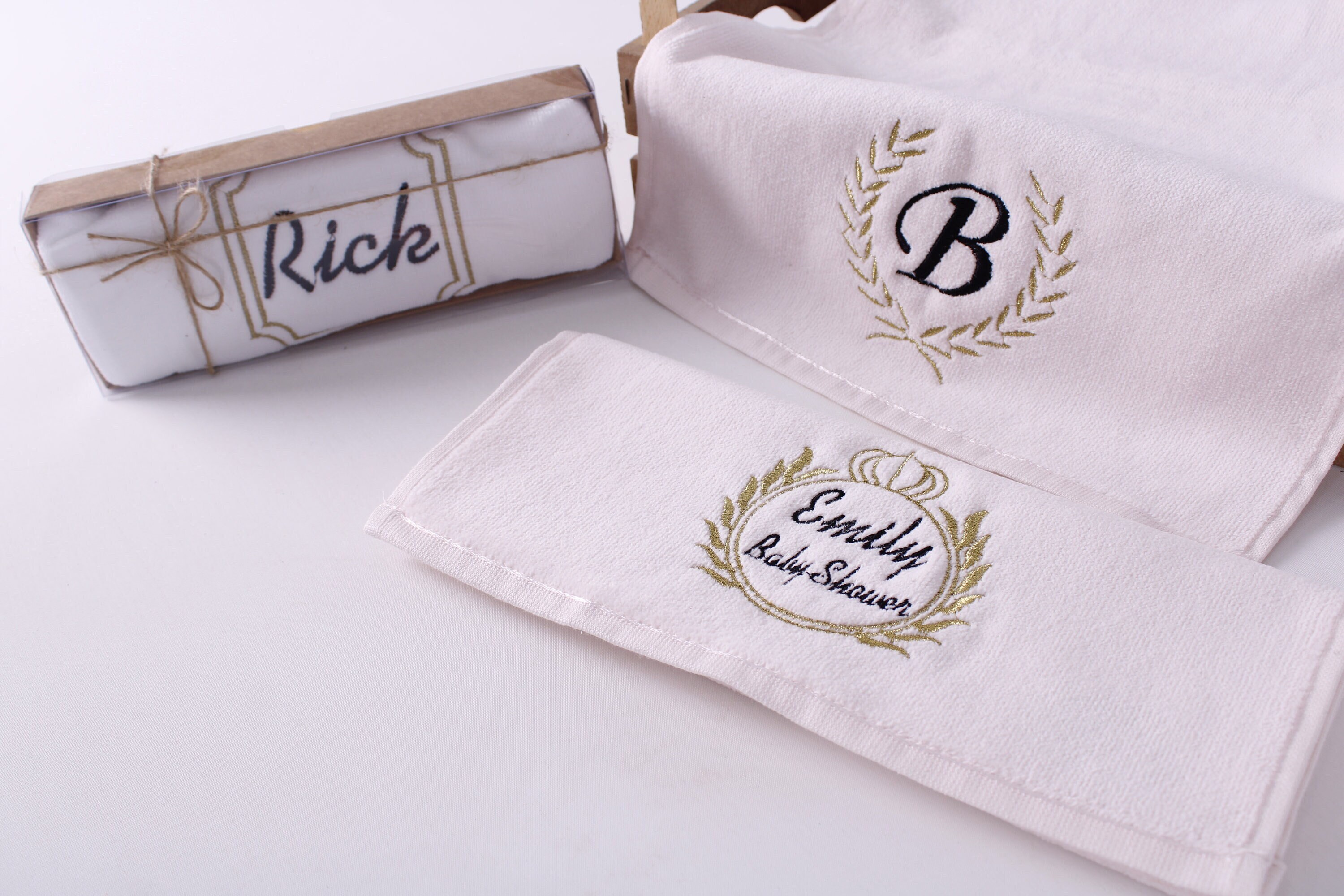 Personalized Towel Favors Wedding or Baby Shower Bulk Hand Etsy