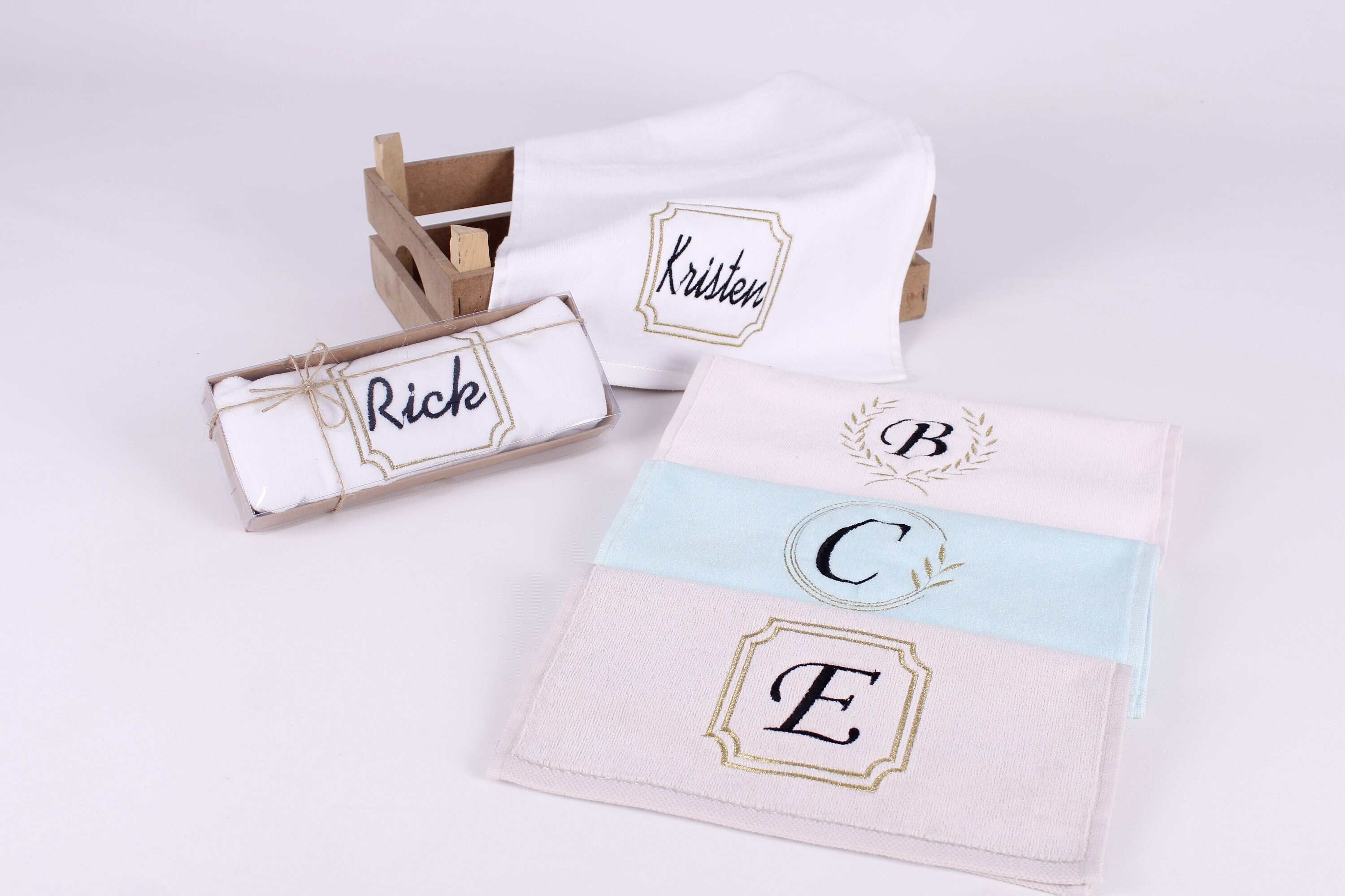 Personalized Towel Favors Wedding or Baby Shower Bulk Hand Etsy