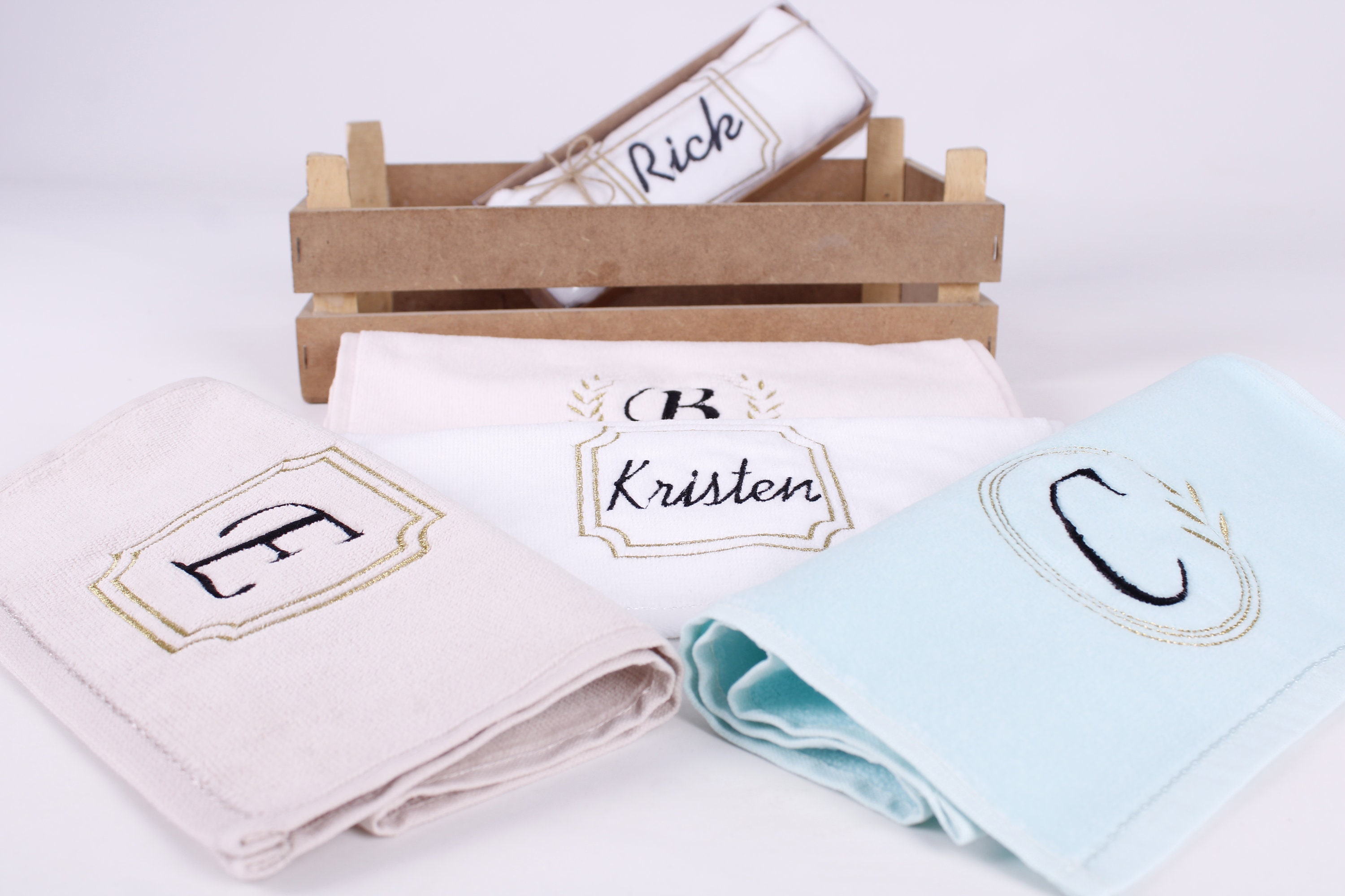 Personalized Towel Favors Wedding or Baby Shower Bulk Hand Etsy