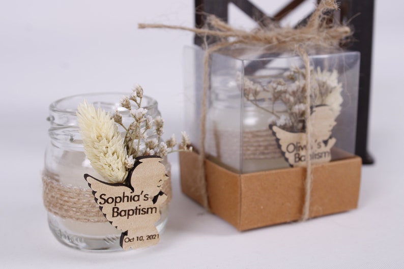 Personalized Baby Shower Thank You Candle Favor for Guest Etsy