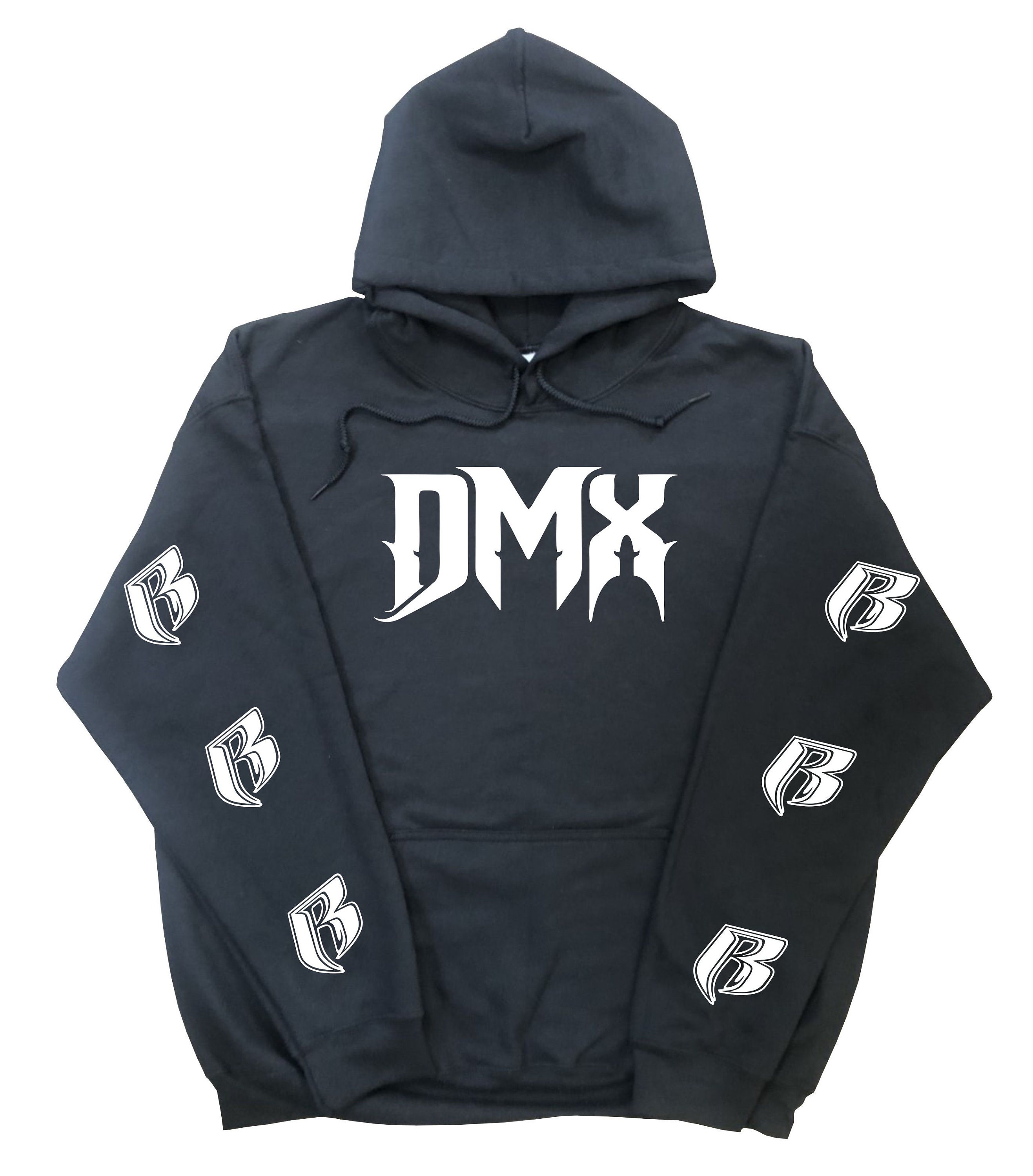 DMX Hoodie with Design on Chest and Ruff Ryders on Sleeves | Etsy