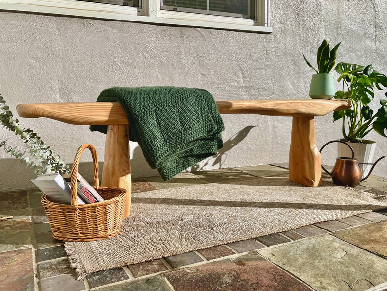 Hand Sculpted Fir Bench - Indoor/outdoor Seating - Etsy