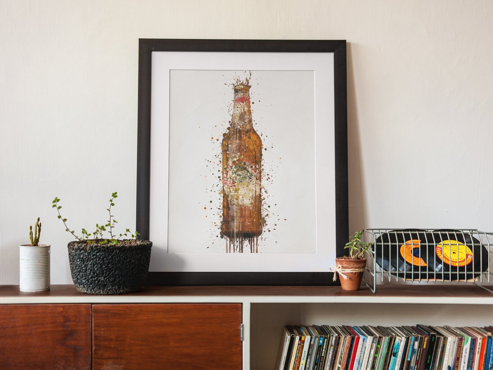 Beer Bottle Wall Art Print Alcohol Lager Prints Etsy UK