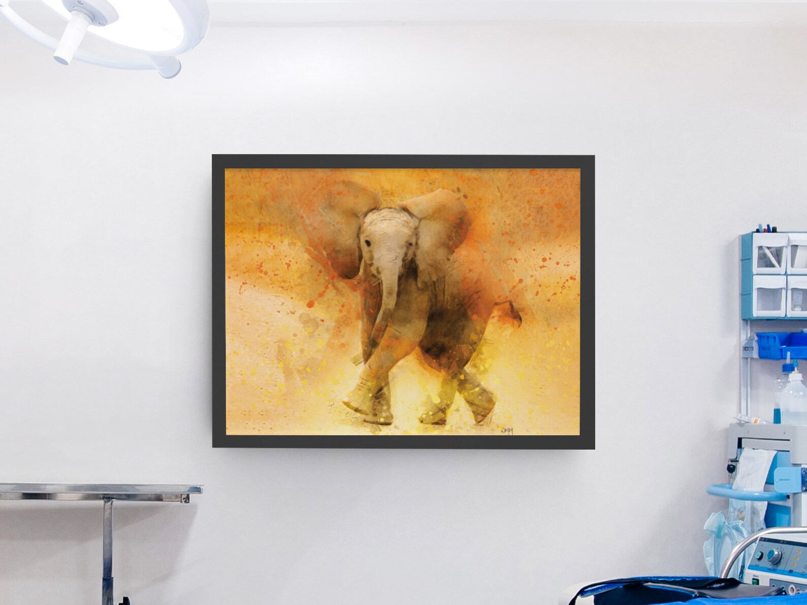 Elephant Framed Wall Art LARGE Animal Wildlife Gift Home | Etsy