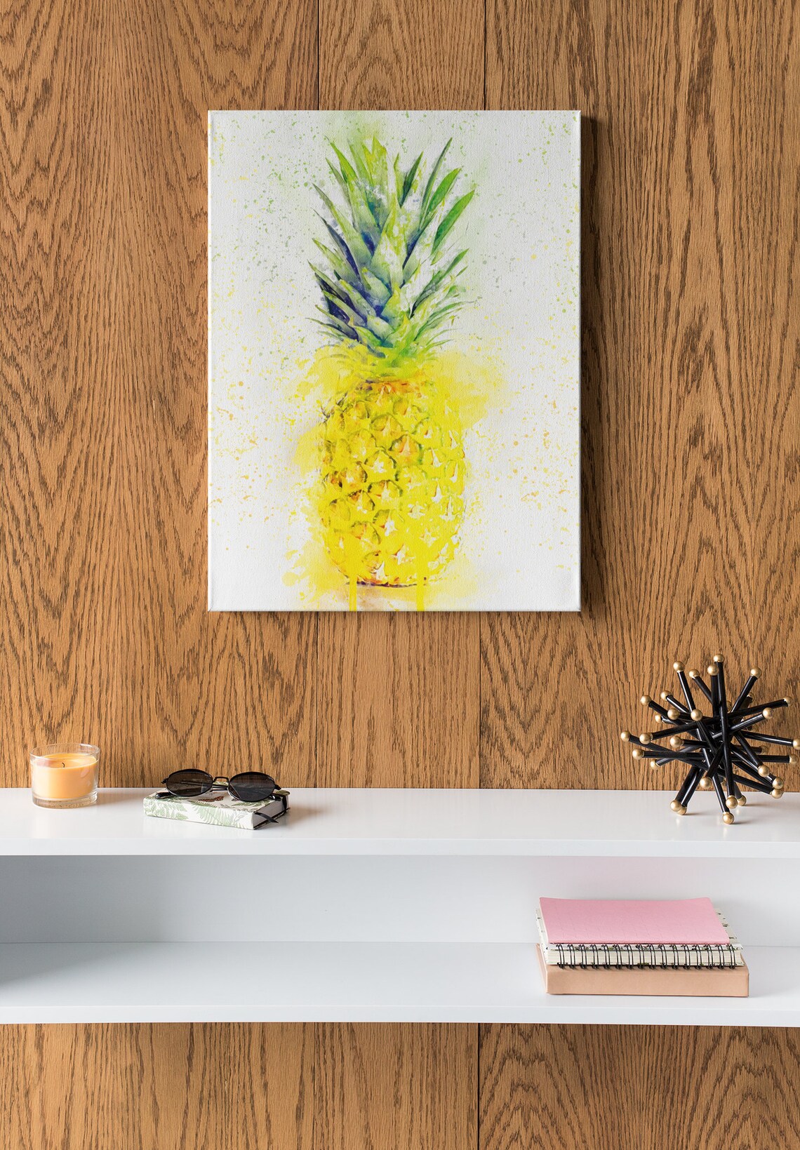 Pineapple Canvas Wall Art Print. Pineapple Wall Art. Pineapple Etsy UK