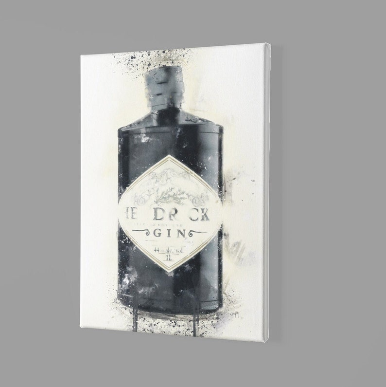 Gin Flasche Wall Art | Canvas