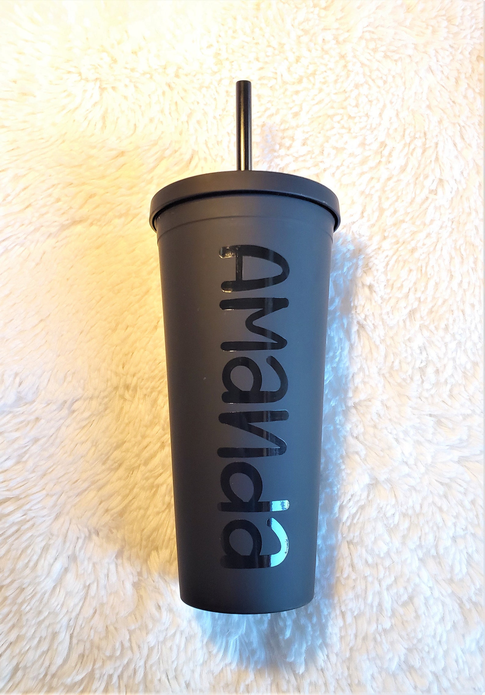 Black Matte Starbucks Cup/ Black Matte Cup/ Black Starbucks Etsy