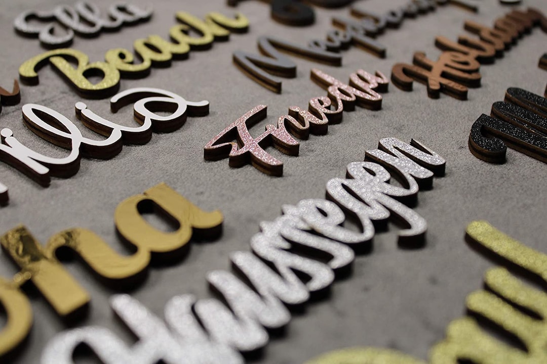 Personalized Wooden Lettering | Name Lettering Wall Decoration – Gift ...