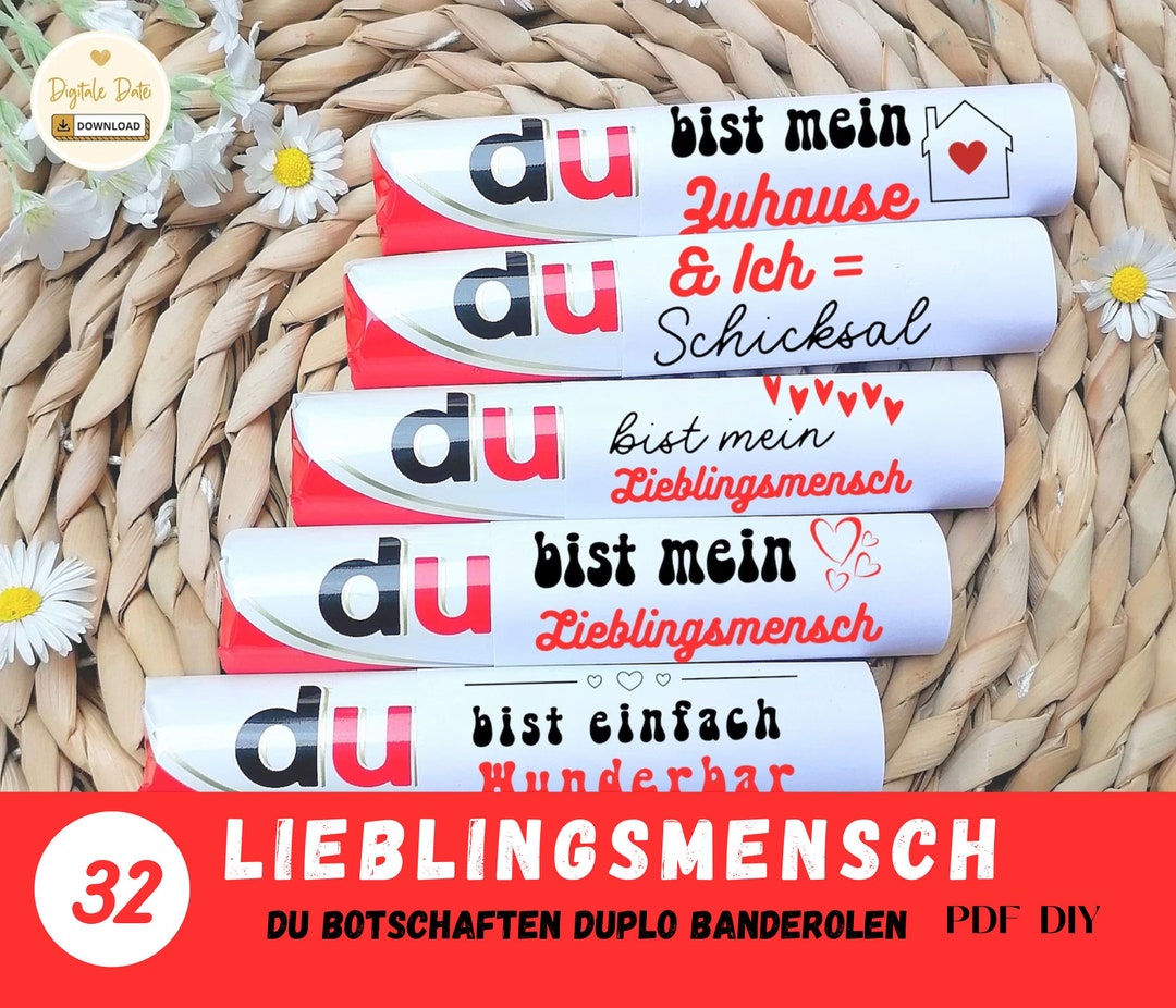 Duplo Banderolen Du Botschaften Duplo Lieblingsmensch Freundschaft