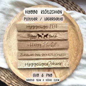 Block file Hygge Autumn 12 PNG + SVG plotter file laser engraving block fever block ideas hygge home autumn coziness DIY