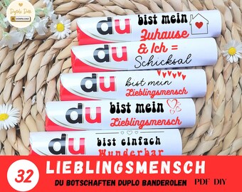 Lieblingsmensch Duplo Grschenk Freund /Freundin Liebeserklärung DIY