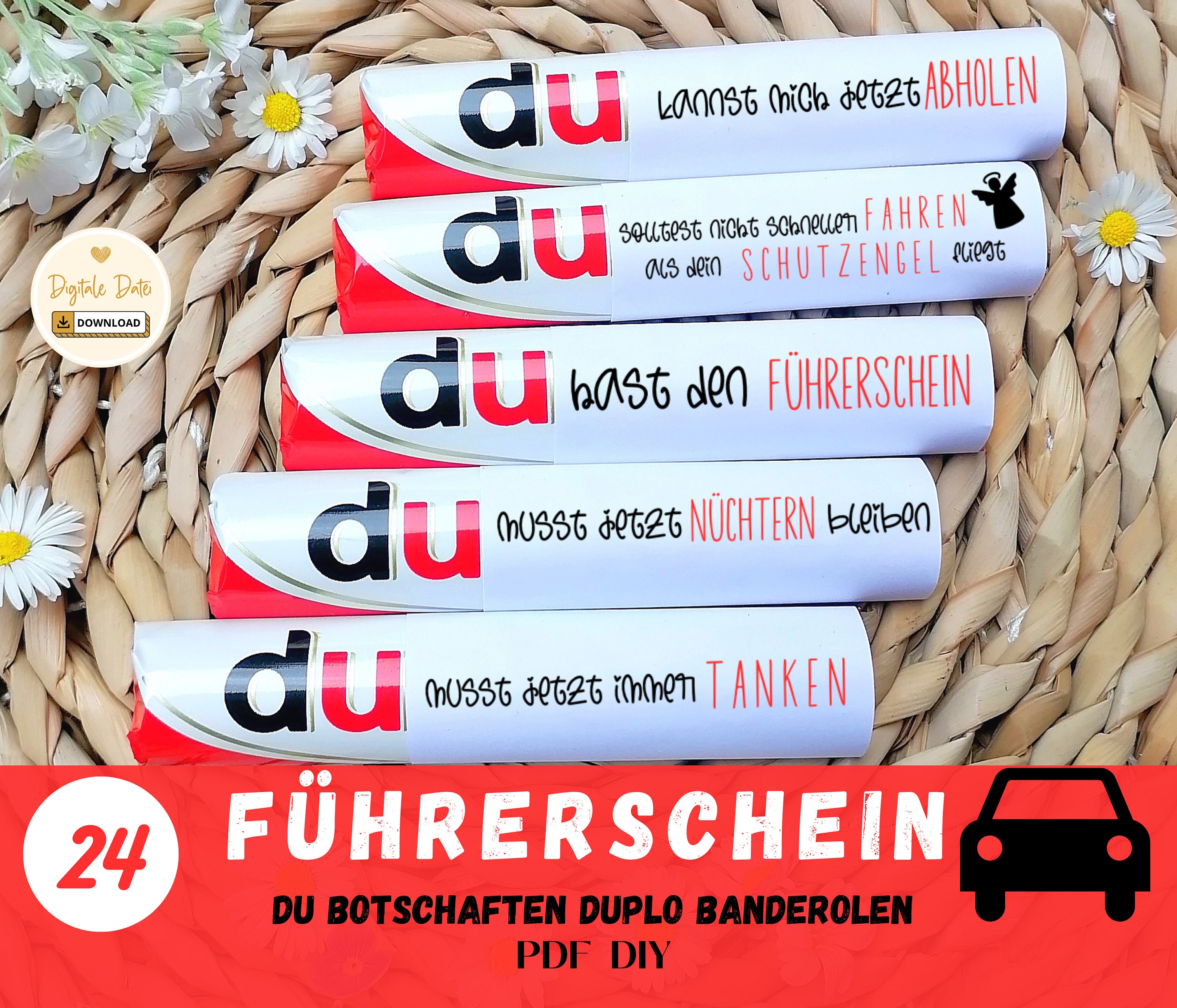 Duplo Führerschein Banderolen bestanden Du Botschaften Duplo