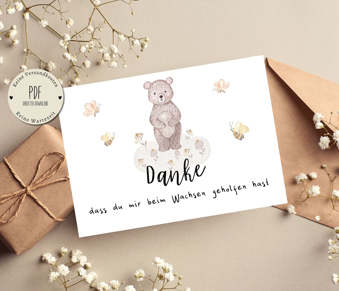  Farewell Gift Kindergarten Educator Educator Daycare Center Postcard Bildidee 