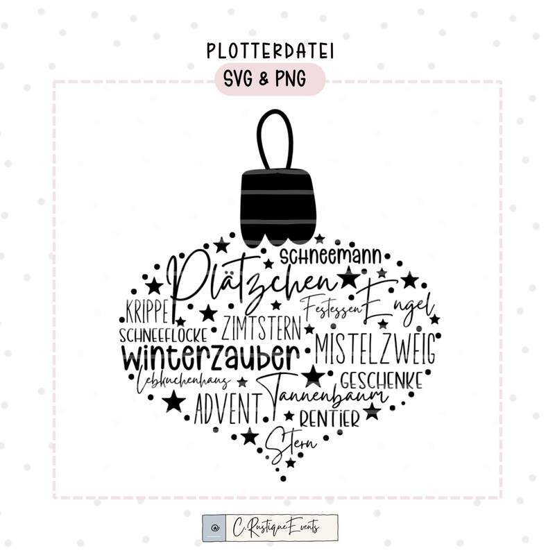 Weihnachtskugel mit spruch Etsy.de