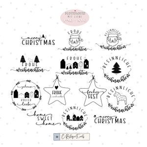 Plotter file Christmas sayings Hygge Christmas tree Dala horses 13 SVG & PNG files Christmas gift Winter Advent Scandinavian Christmas