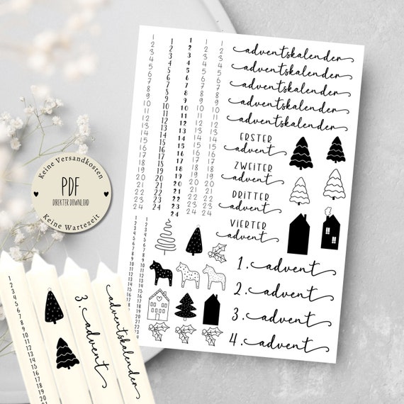 HOWAF 6 Tatouages Pour Bougies De No?l, Tatouages Pour