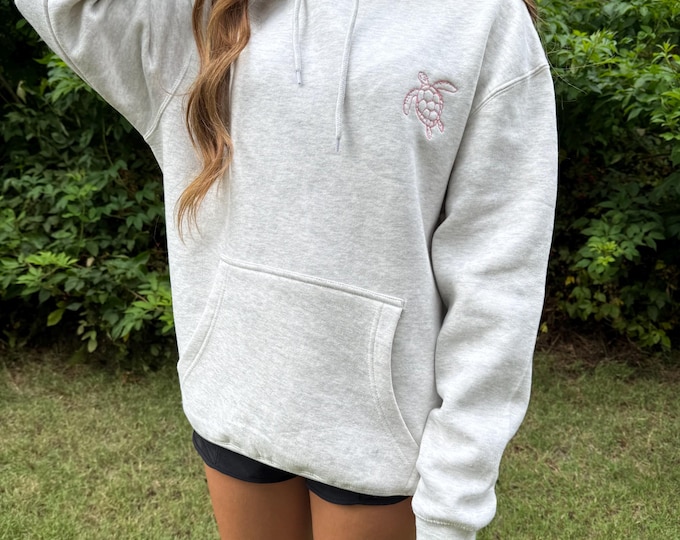 Turtle Hoodie, Aesthetic Ocean Sweatshirt, Coastal Grandma Clothes,Trendy VSCO Girl Gift, Save The Turtles Shirt,Oversized Sea Turtle Hoodie