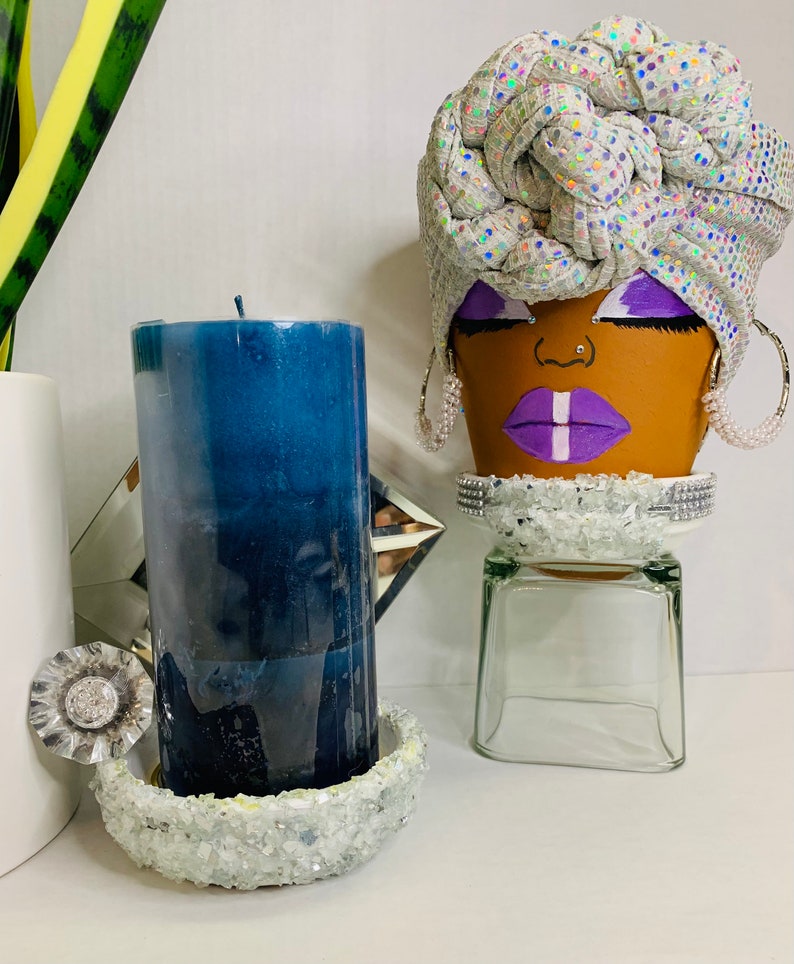 Bling Flower Pot Head Etsy