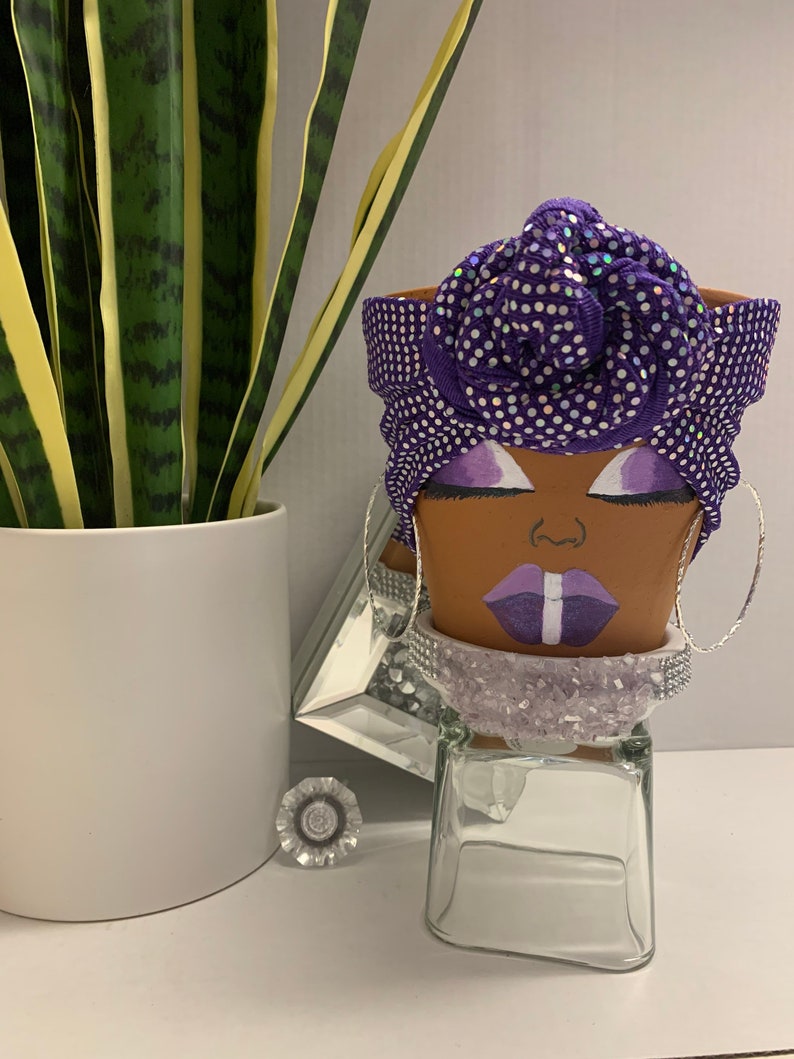 Bling Flower Pot Head Etsy