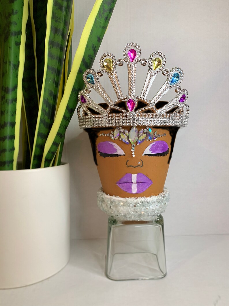 Bling Flower Pot Head Etsy