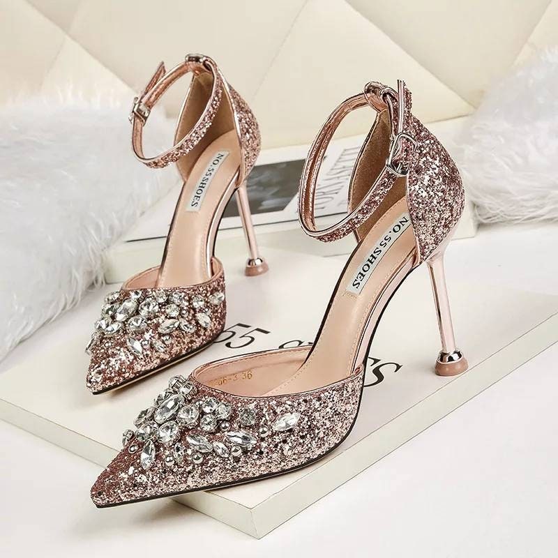 Women Embellished Bridal Shoes Diamante Wedding | Etsy