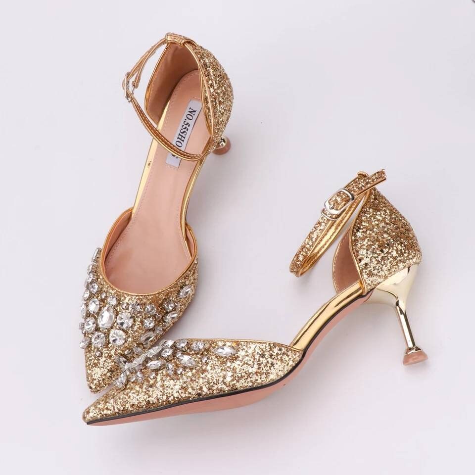 Women Embellished Bridal Shoes Diamante Wedding | Etsy