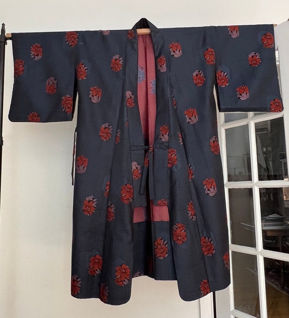 Antique Haori Japanese Jacket Vintage Kimono Mid … - image 2