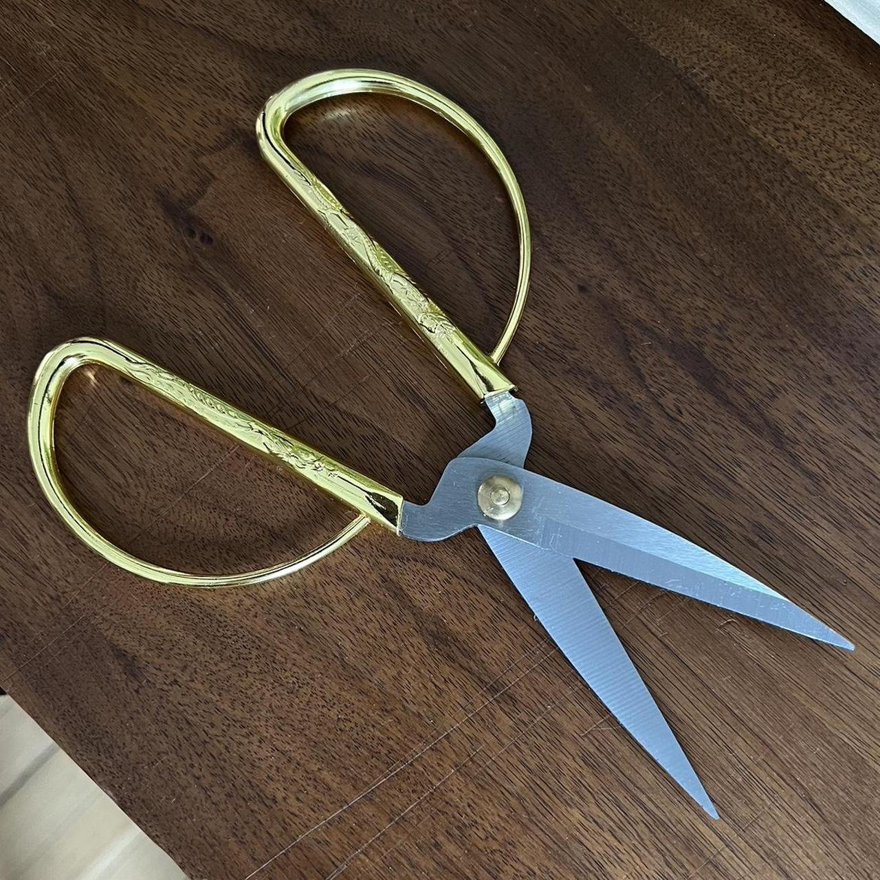 Japanese Crafts Scissors Engraving Golden Handles Various Sizes Inches ...