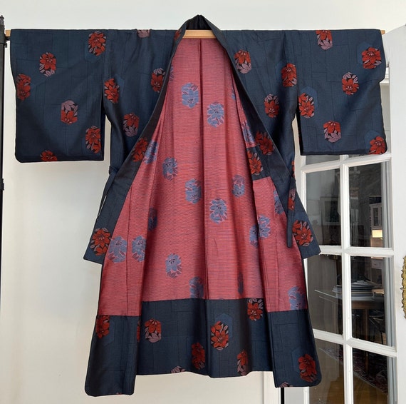 Antique Haori Japanese Jacket Vintage Kimono Mid … - image 3