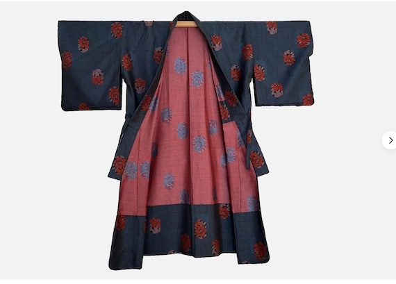 Antique Haori Japanese Jacket Vintage Kimono Mid … - image 1