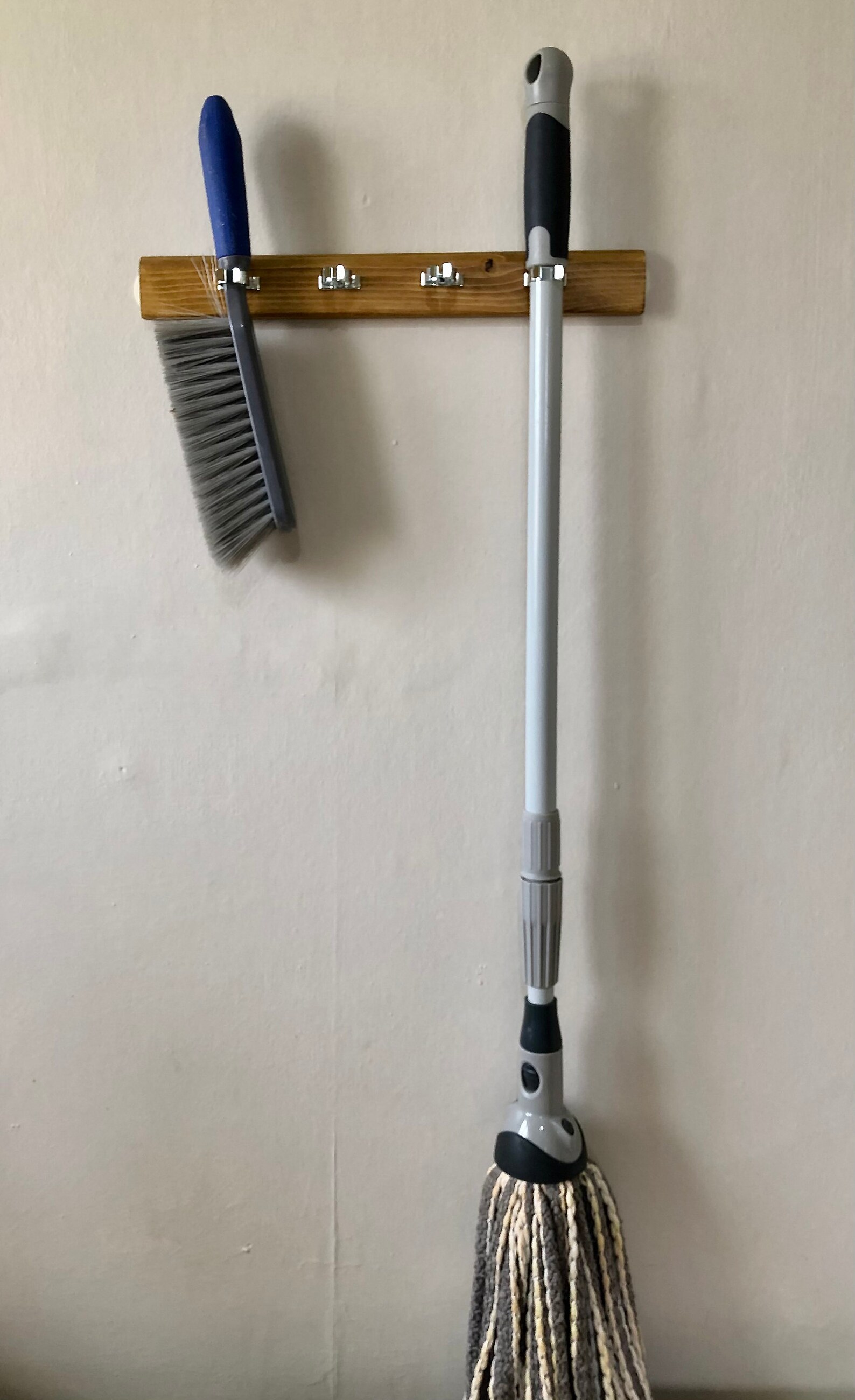 Wall Mounted Broom Hanger Mop Hanger Dustpan Hanger Handmade Etsy UK