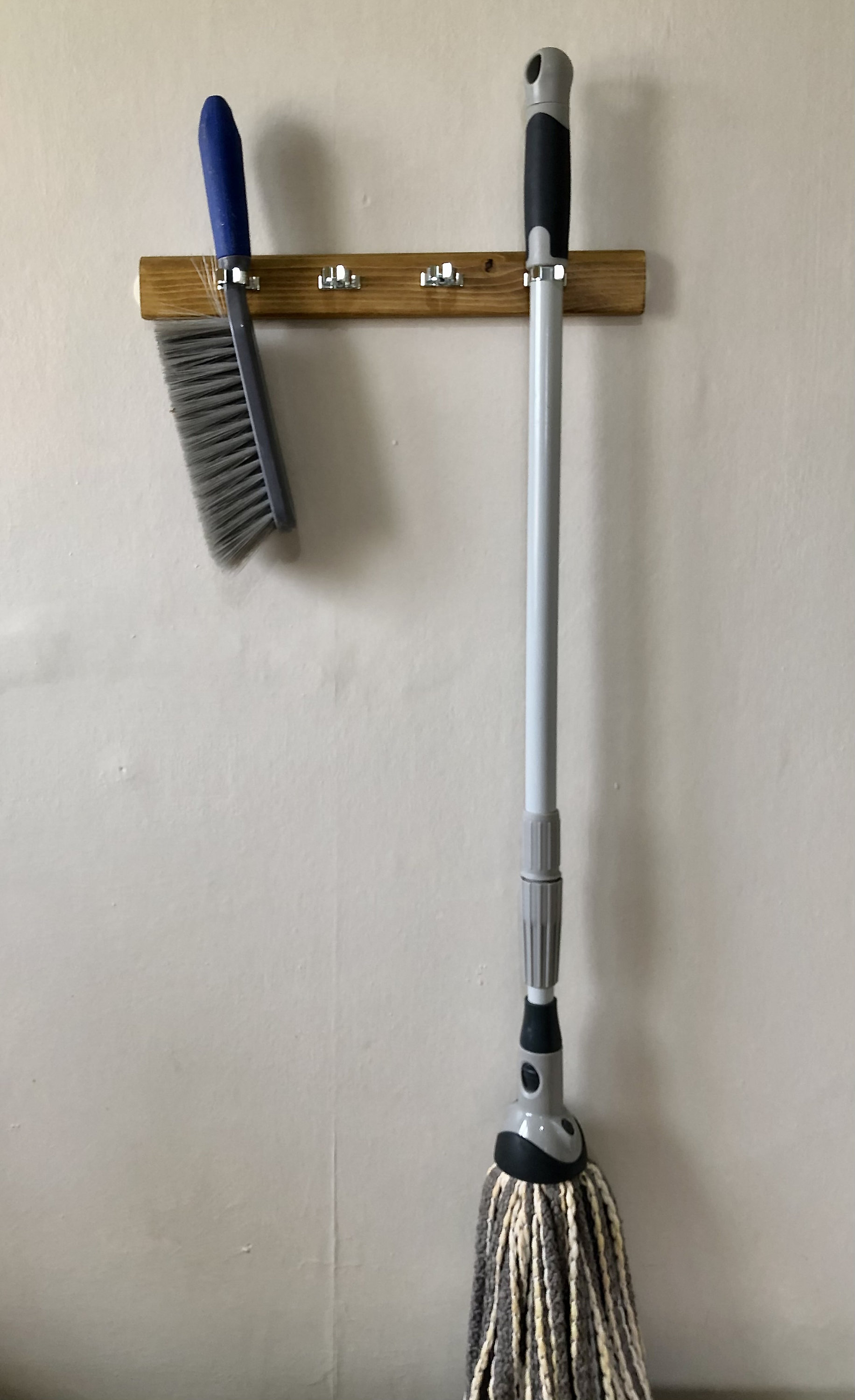 Wall Mounted Broom Hanger Mop Hanger Dustpan Hanger Handmade Etsy UK