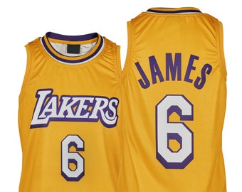 FBRKUSTOMS Lakers Jersey LeBron James #23 KB Patch Los Angeles Lakers Player Jersey Custom T-Shirt