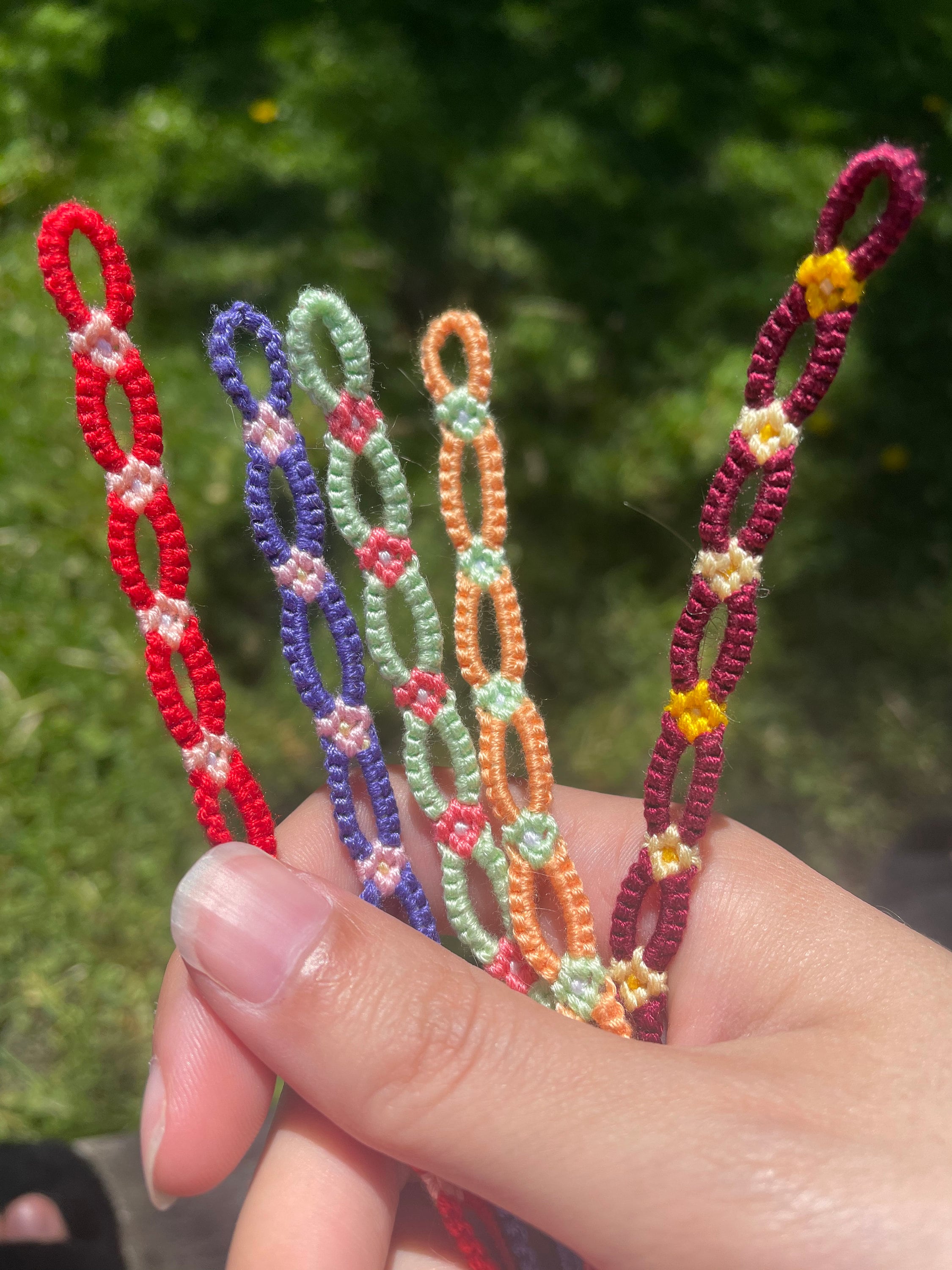 Tiktok Daisy Chain Friendship Bracelets Etsy Singapore