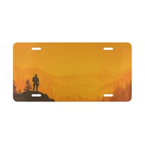 Mountain Adventure Vanity Plate: Personalized Car Tag for Outdoor Lovers