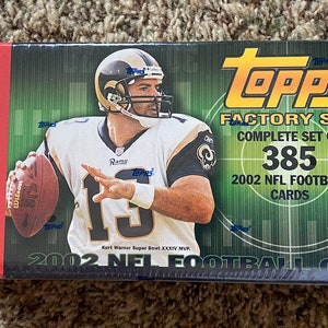 2002 Topps NFL Football Card Set - Unopened