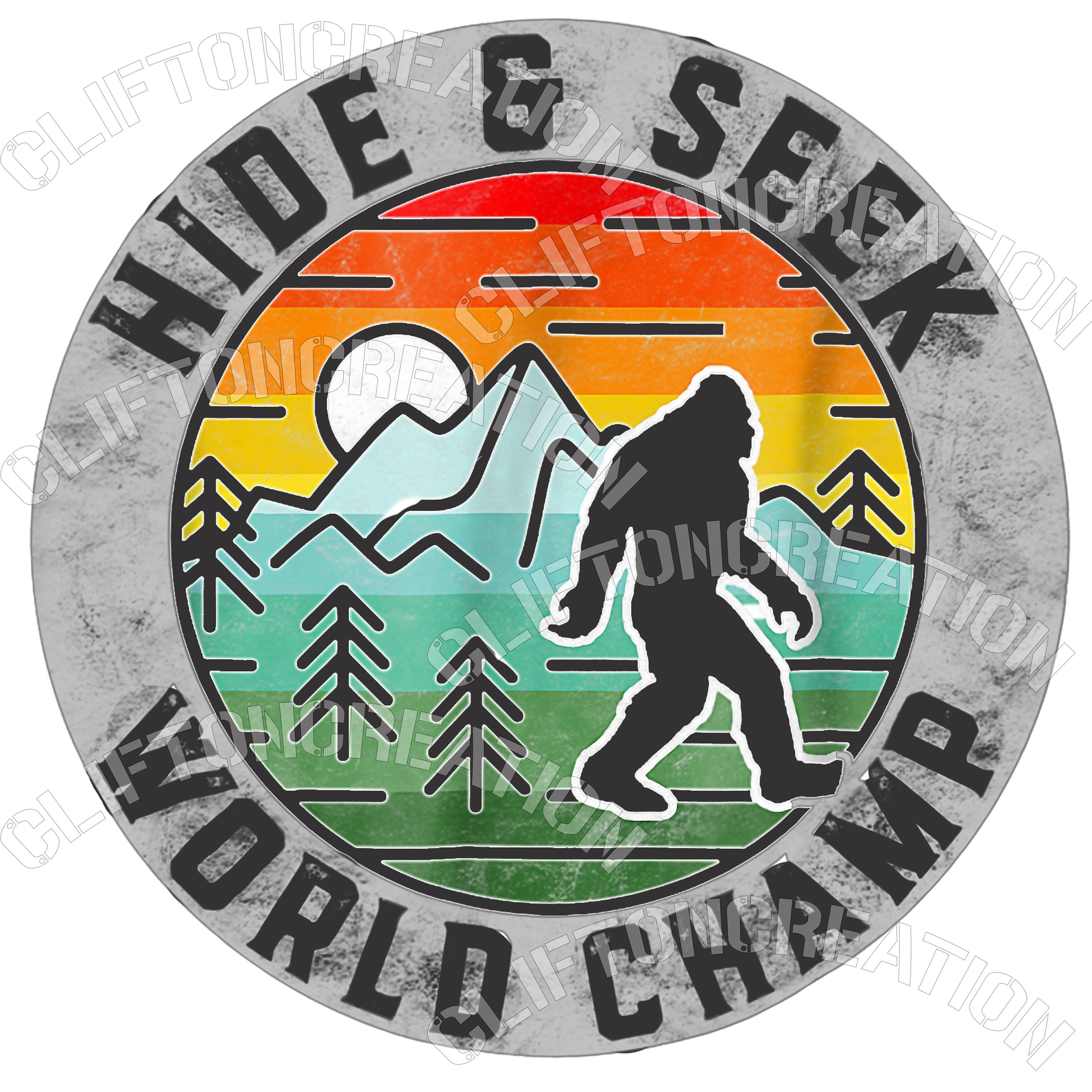 Bigfoot hide and top seek world champion