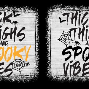 Thick Thighs and Spooky Vibes, Halloween png | Workout png | Funny Halloween | Digital Download | PNG | Witch | Halloween Shirt