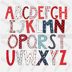 Christmas Doodle Font | Christmas Pattern Fill | Holiday Doodle Font| Digital Download | PNG Bundle Alphabet Pack | Letters and Numbers