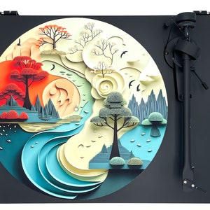 Feutrine pour platine vinyle « SERENITY », un accessoire essentiel pour améliorer la qualité sonore et protéger vos disques.