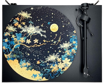 Feutrine pour platine vinyle “Tanabata“, épaisseur au choix de 2 ou 3mm (Audio, Djing ou Hifi), Feutre de haute densité et qualité, HD Print