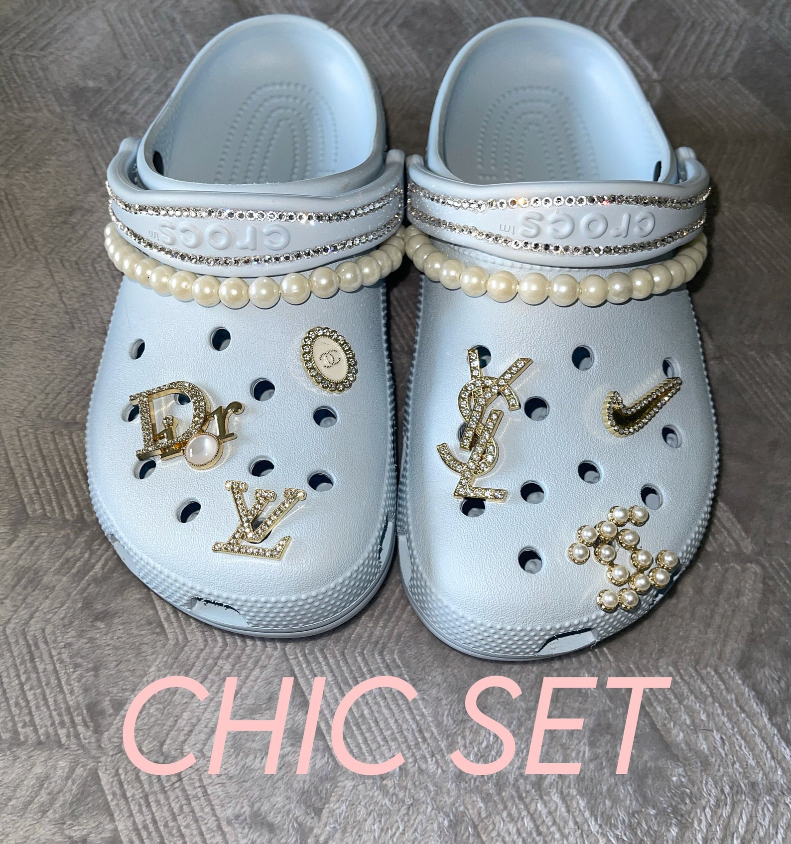 icy blue crocs