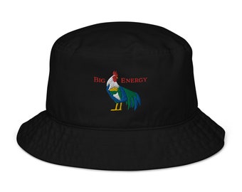 Big C0ck Energy Embroidered Organic bucket hat