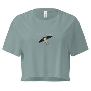 I don’t spit, I SWALLOW Embroidered Women’s crop top